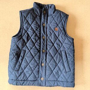 Janie and Jack Quilted Navy Vest – Size 3–4